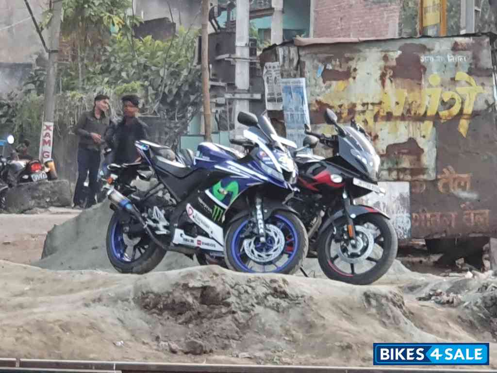 Blue Yamaha YZF R15 V3