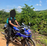 Blue Yamaha YZF R15 V3