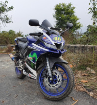 Blue Yamaha YZF R15 V3