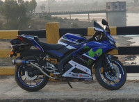 Blue Yamaha YZF R15 V3