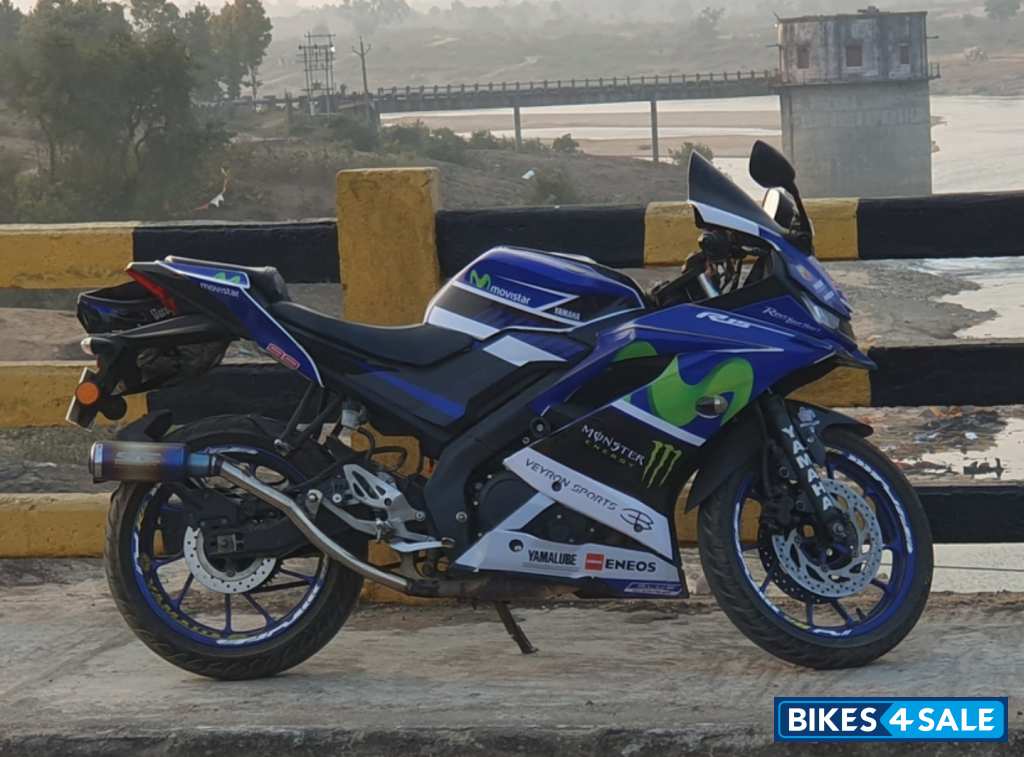 Blue Yamaha YZF R15 V3