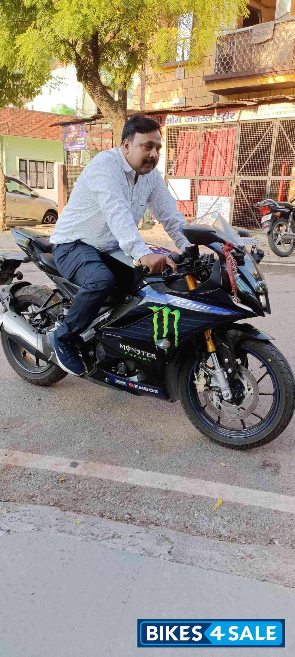 Black And Blue Yamaha R15M Monster Energy MotoGP Edition