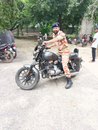 Gray Yezdi Roadster Chrome