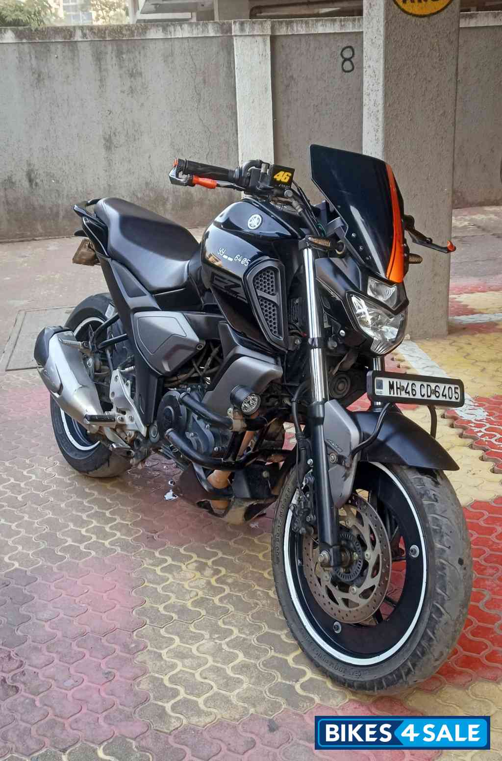 Black Metallic X Yamaha FZ FI V3 BS6