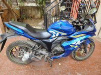 Blue Suzuki Gixxer SF Fi