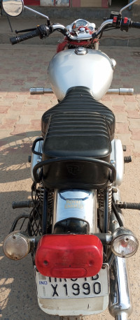 Silver Royal Enfield Bullet Electra