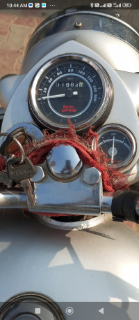 Silver Royal Enfield Bullet Electra