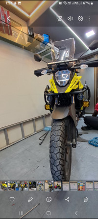 Yellow Suzuki V-Strom 250