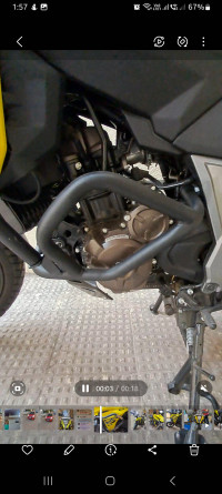 Yellow Suzuki V-Strom 250