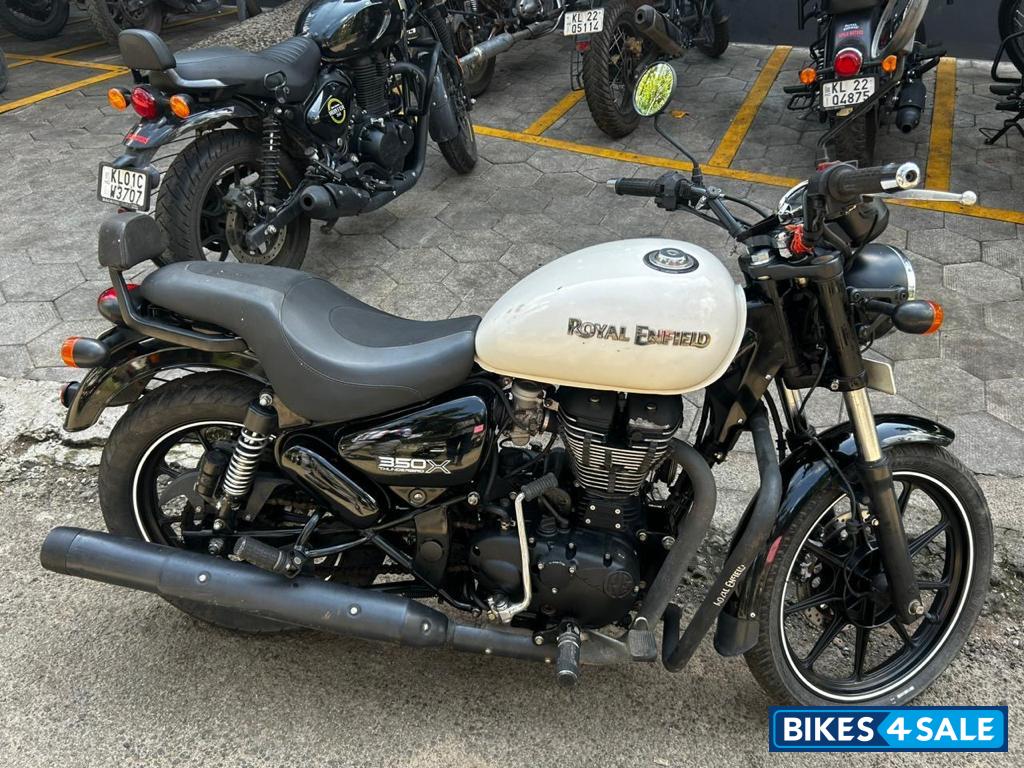 Whimsical White Royal Enfield Thunderbird X 350