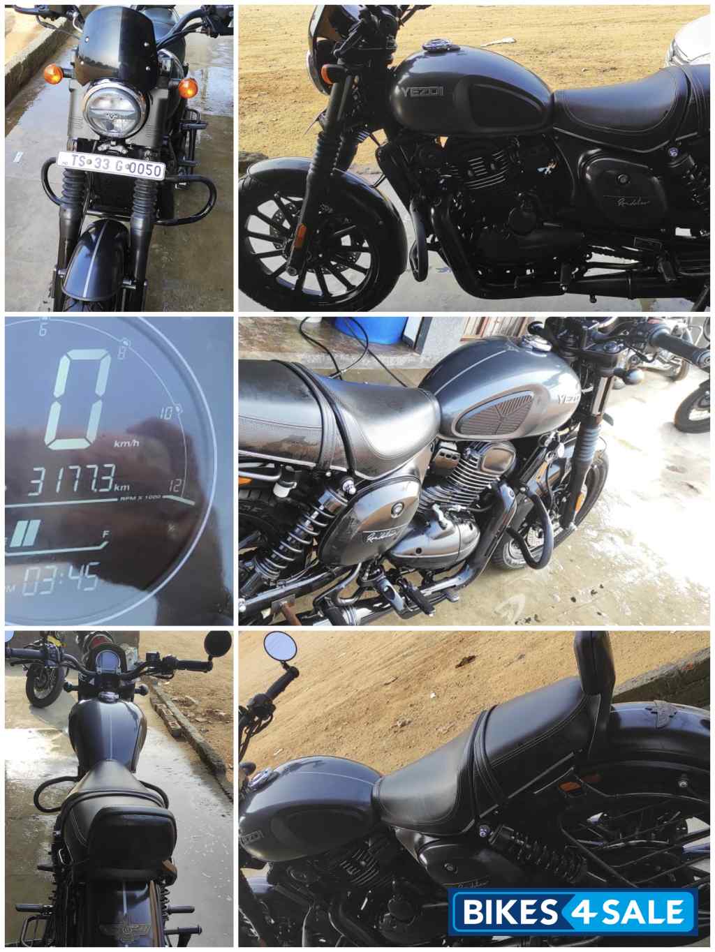 Smoke Gray Yezdi Roadster Chrome