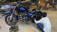 Marine Blue Royal Enfield Thunderbird 350