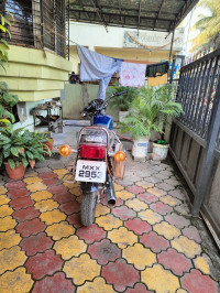 Sky Blue Yamaha RX 100