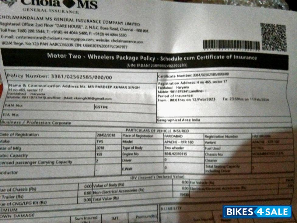 Red TVS Apache RTR 160 Red TVS Apache RTR 160