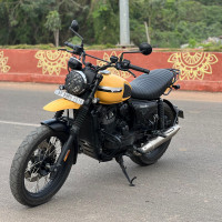 Yelling Yellow Yezdi Scrambler Single Tone