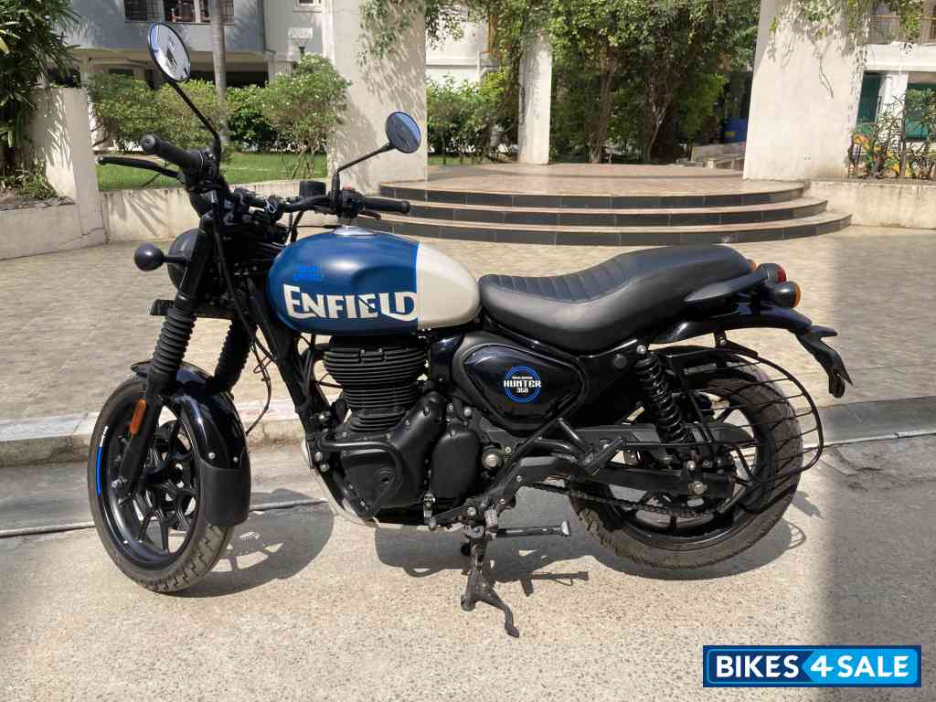 Rebel Blue Royal Enfield Hunter 350 Metro