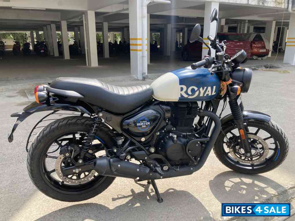 Rebel Blue Royal Enfield Hunter 350 Metro