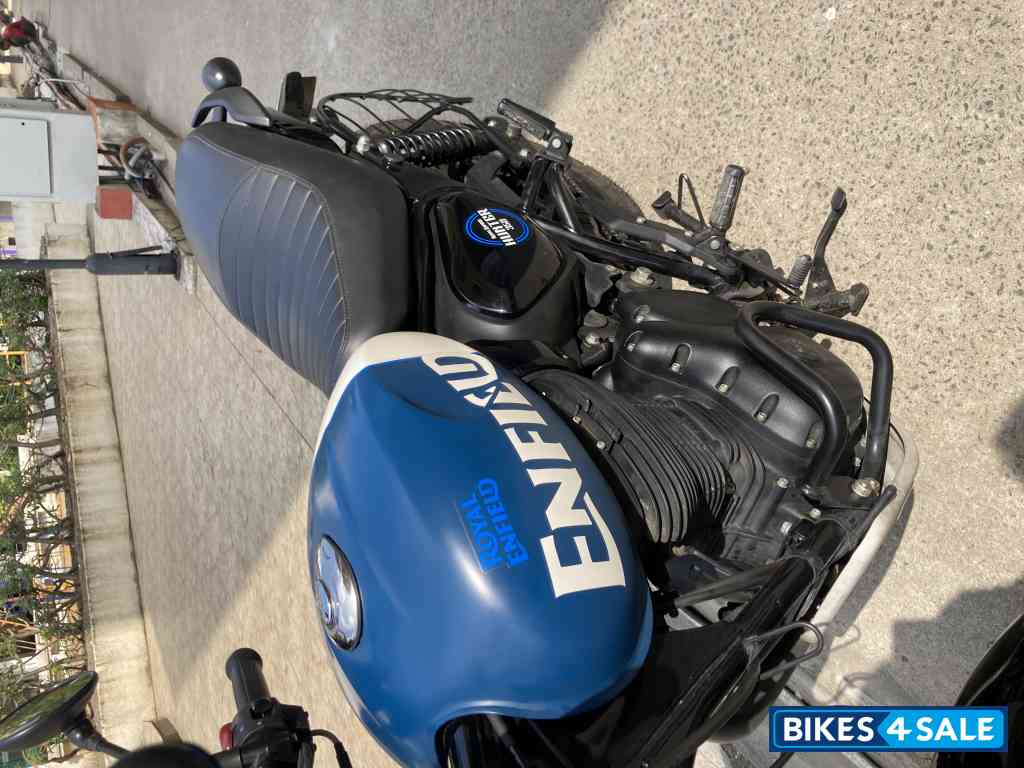 Rebel Blue Royal Enfield Hunter 350 Metro