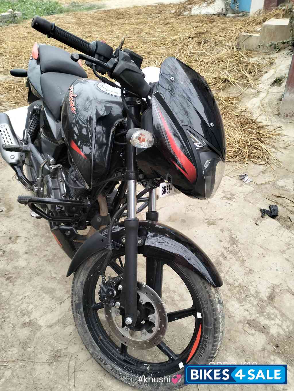 Orange Bajaj Pulsar 125 Split Seat