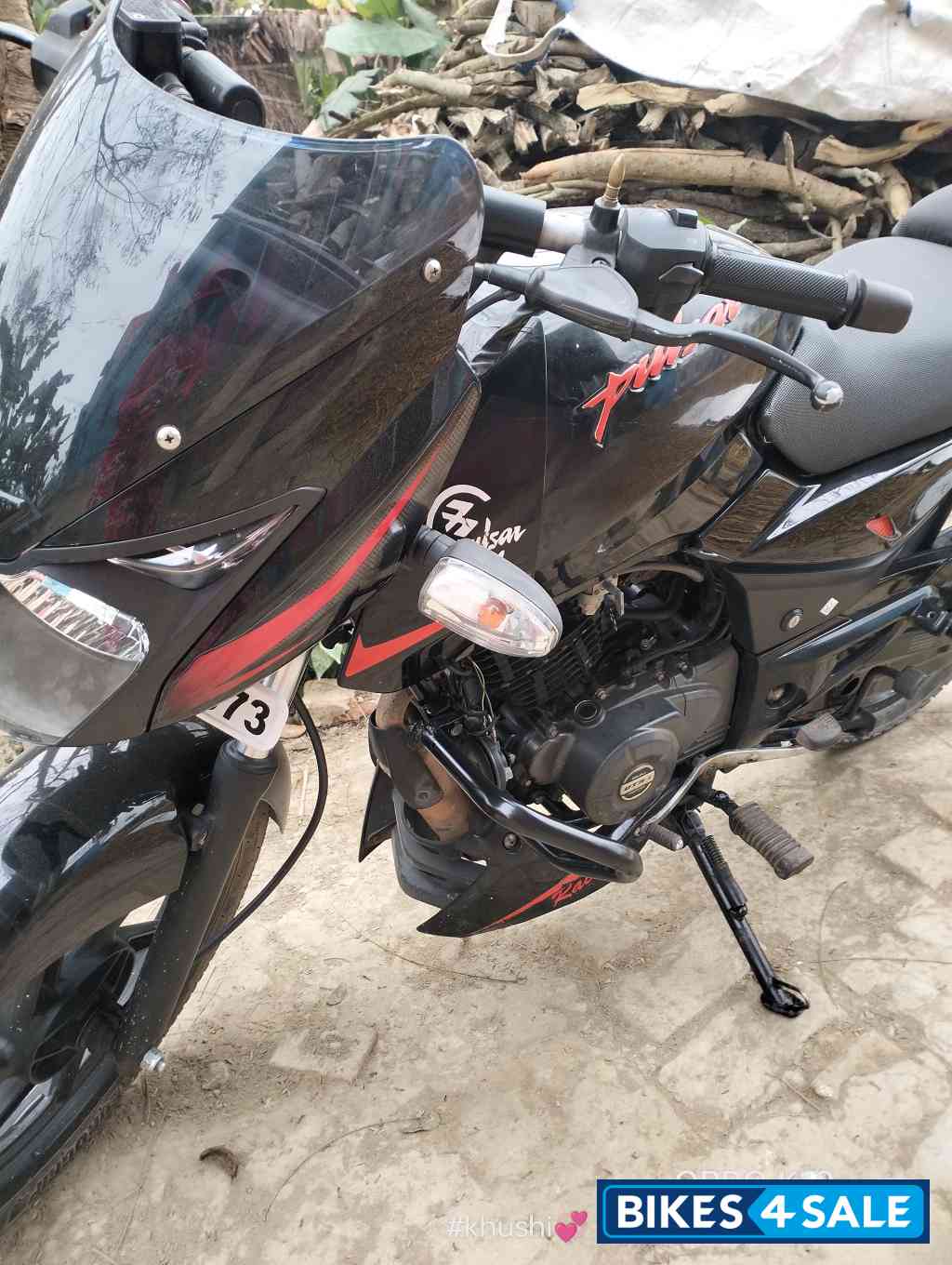 Orange Bajaj Pulsar 125 Split Seat