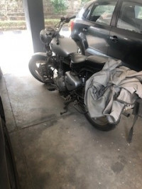 Silver Royal Enfield Bullet Electra Twinspark