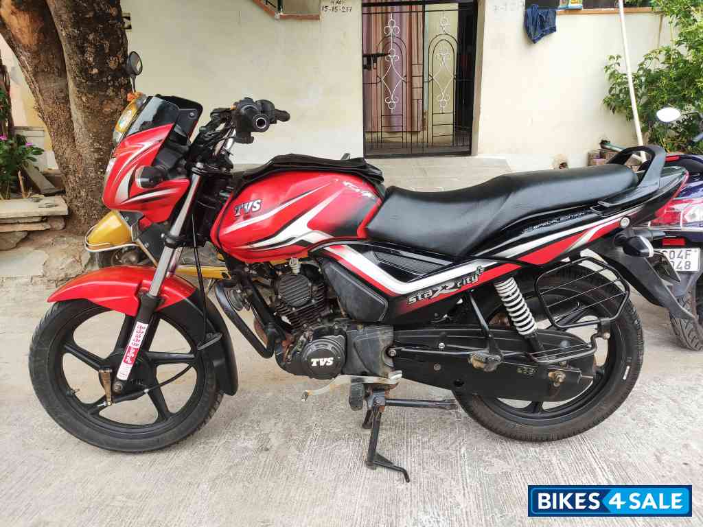 Red & Black TVS Star City Plus