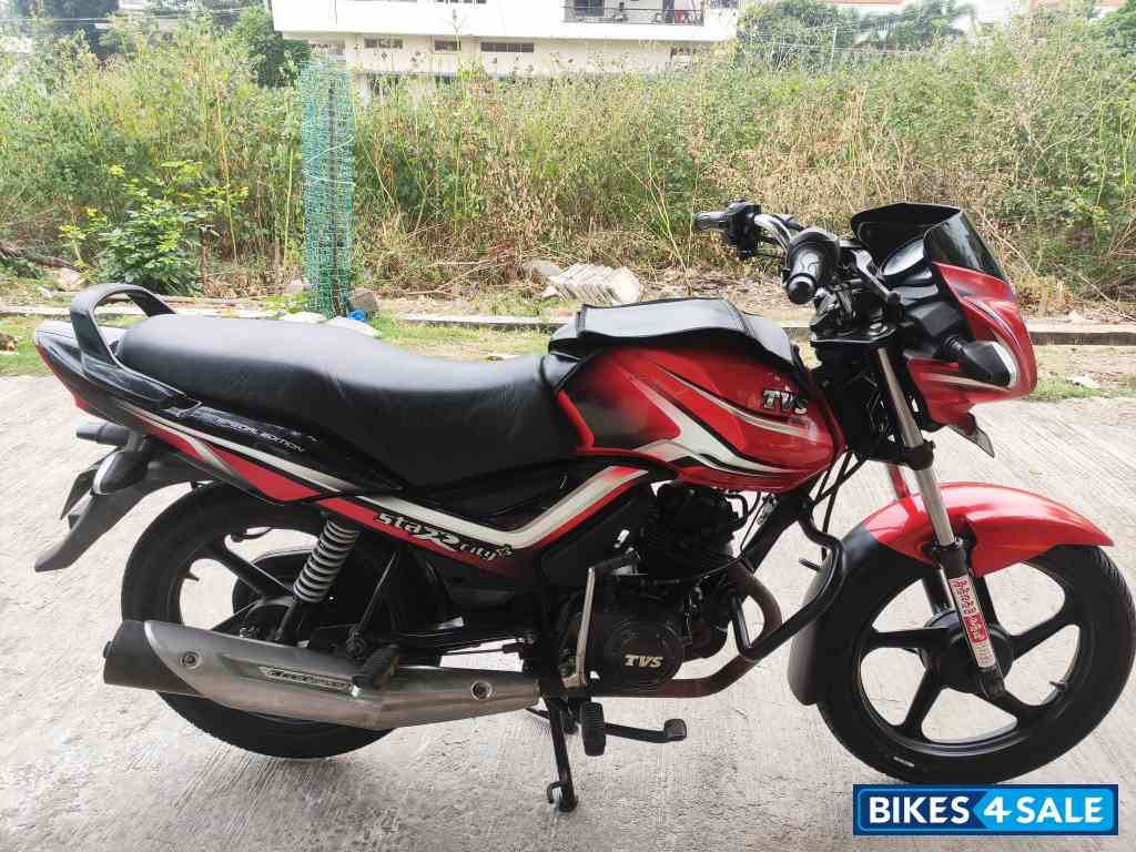 Red & Black TVS Star City Plus