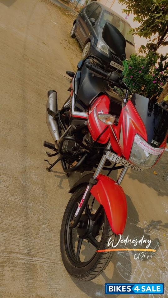 Red & Black TVS Star City Plus