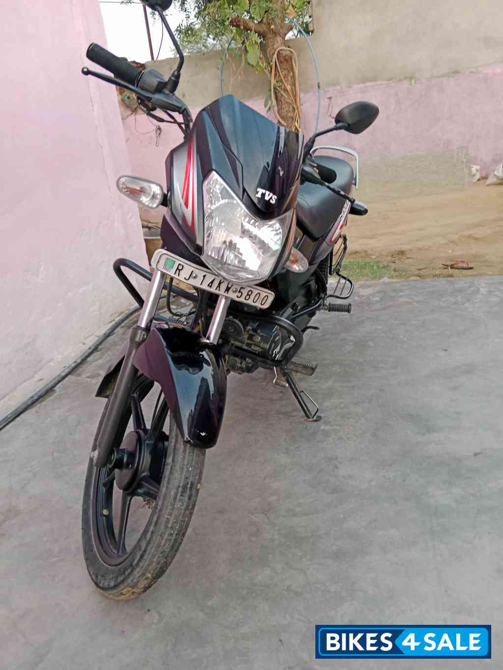 Red Black TVS Sport BS6