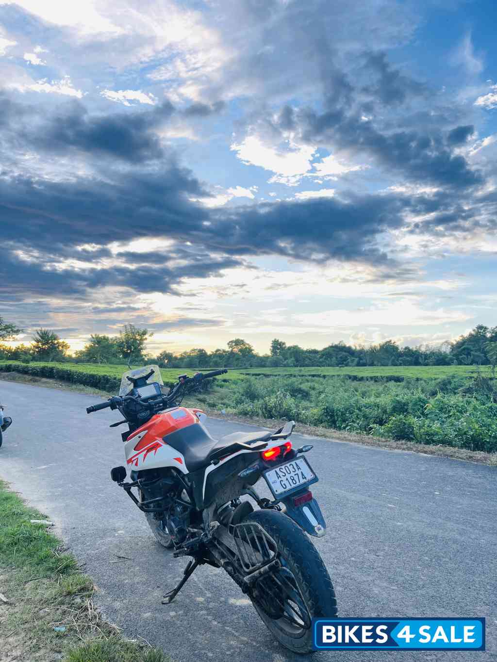 Orange KTM 250 Adventure