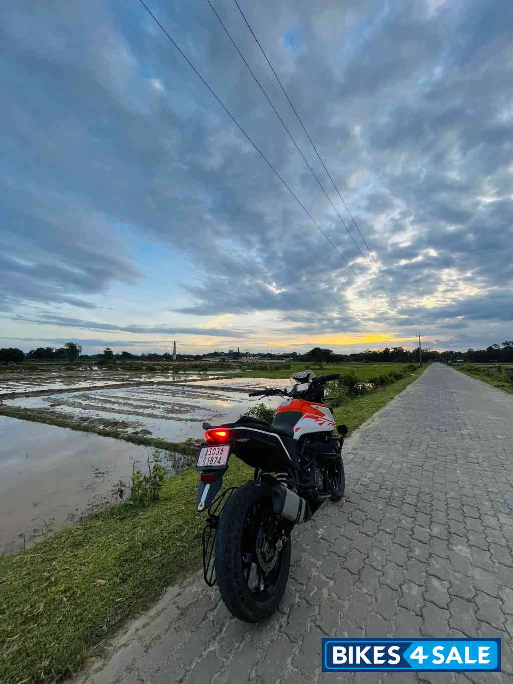 Orange KTM 250 Adventure