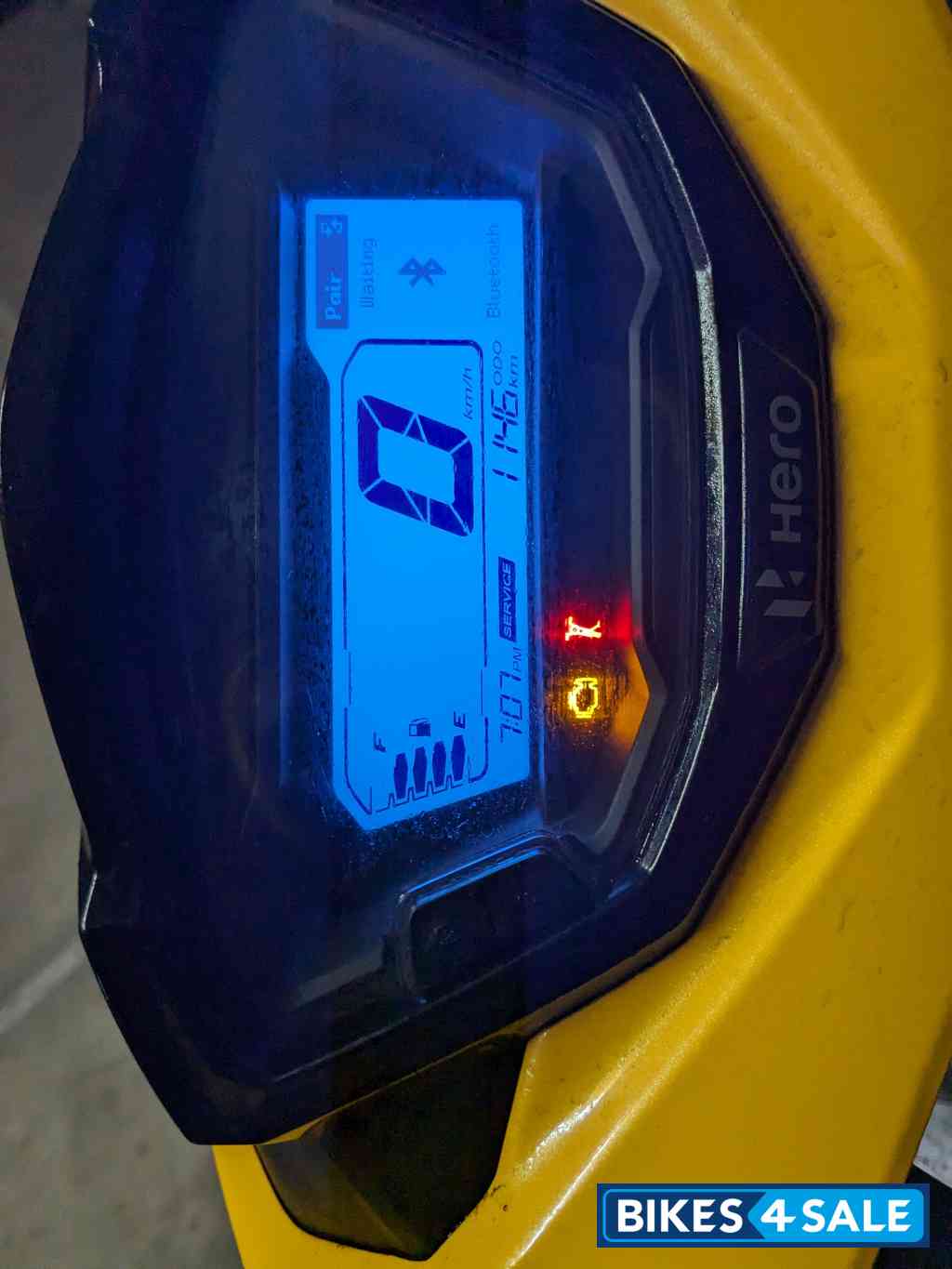 Prismatic Yellow Hero Maestro Edge 125 BS6