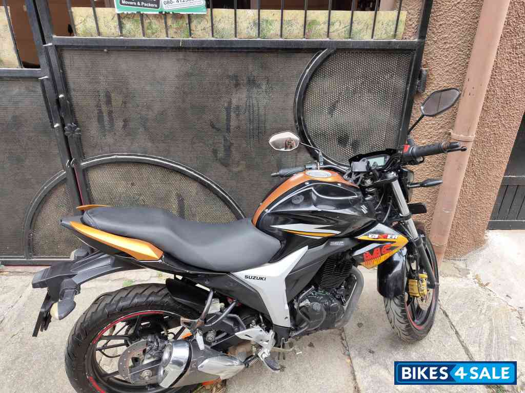 Black And Orange Suzuki Gixxer ABS