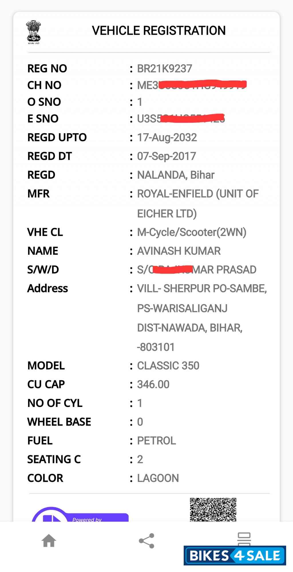 Lagoon Royal Enfield Classic 350