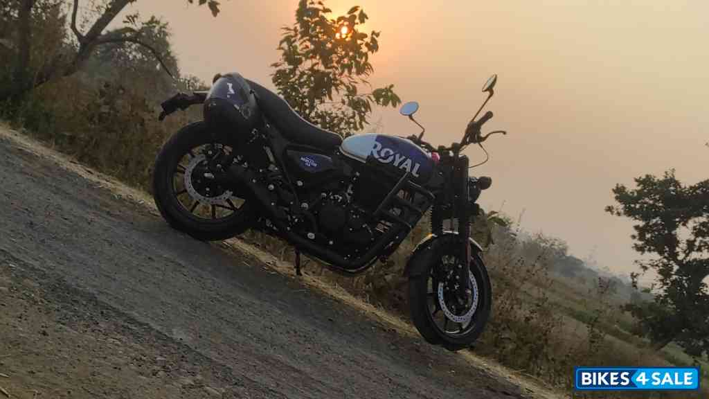 Rebel Blue Royal Enfield Hunter 350 Metro