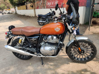 Orange Royal Enfield Interceptor 650 Twin