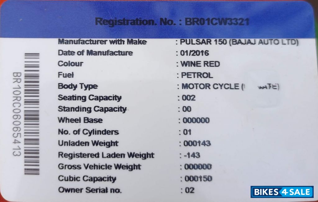 Red And Black Bajaj Pulsar 150