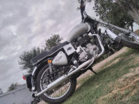 Silver Royal Enfield Bullet Electra