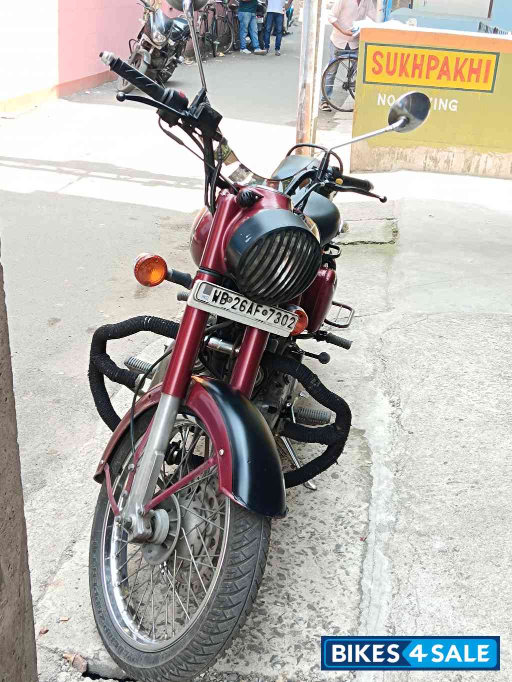 Maroon Royal Enfield Classic 350