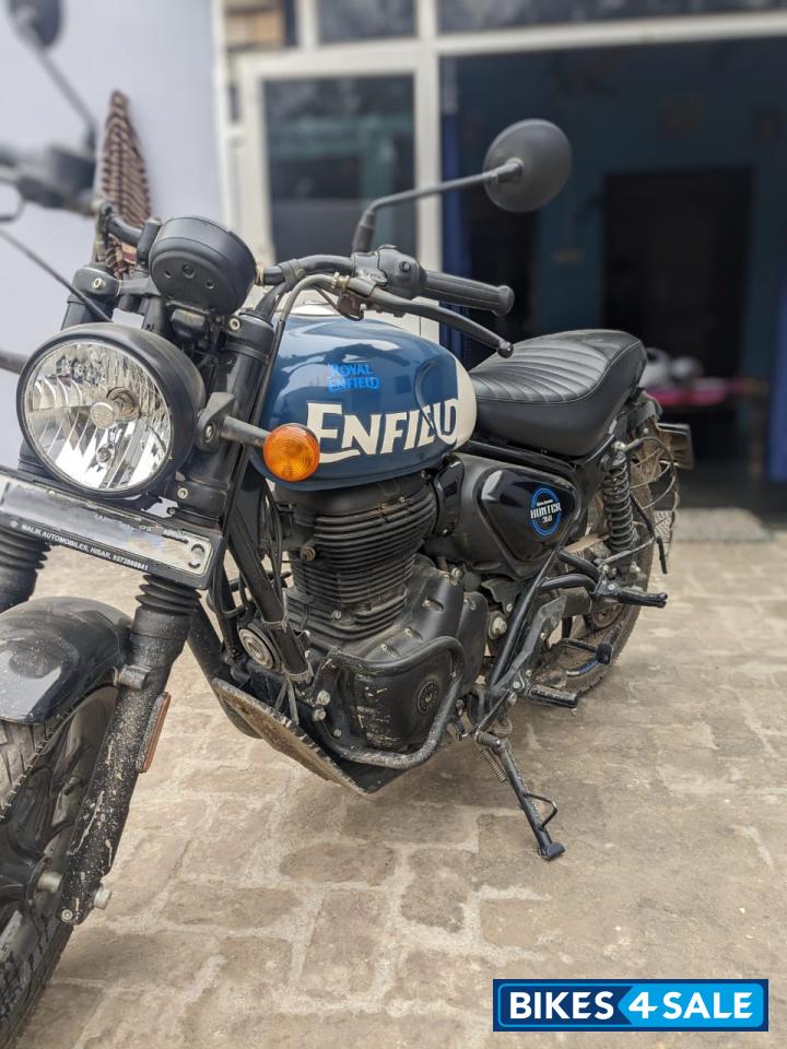 Rebel Blue Royal Enfield Hunter 350 Metro