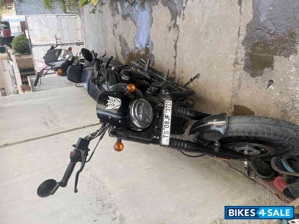 Grey Black Yezdi Roadster Dark