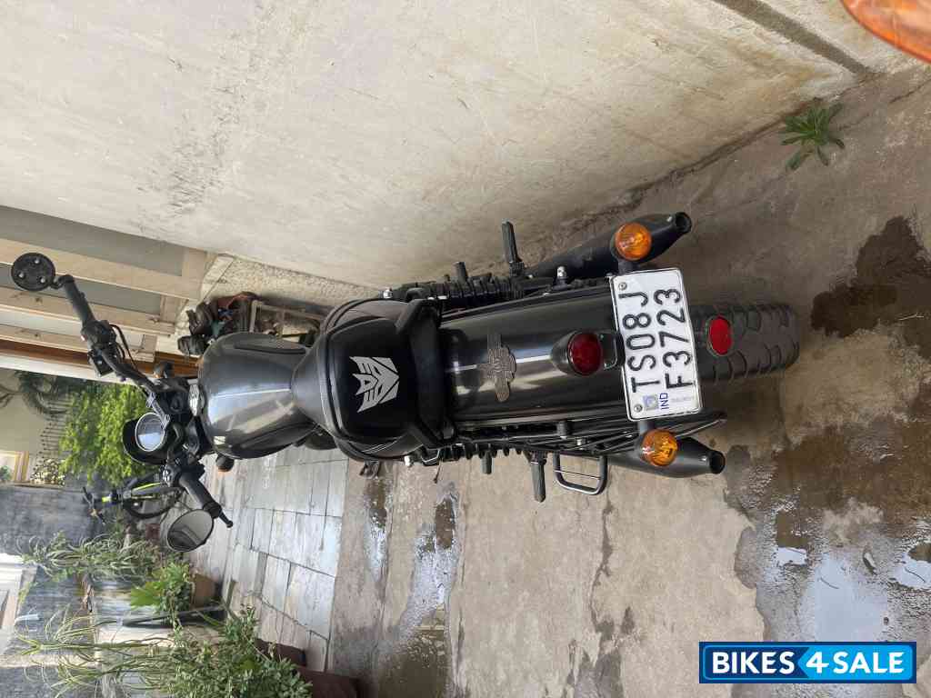 Grey Black Yezdi Roadster Dark