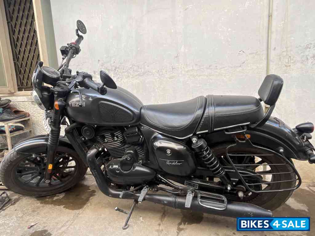 Grey Black Yezdi Roadster Dark