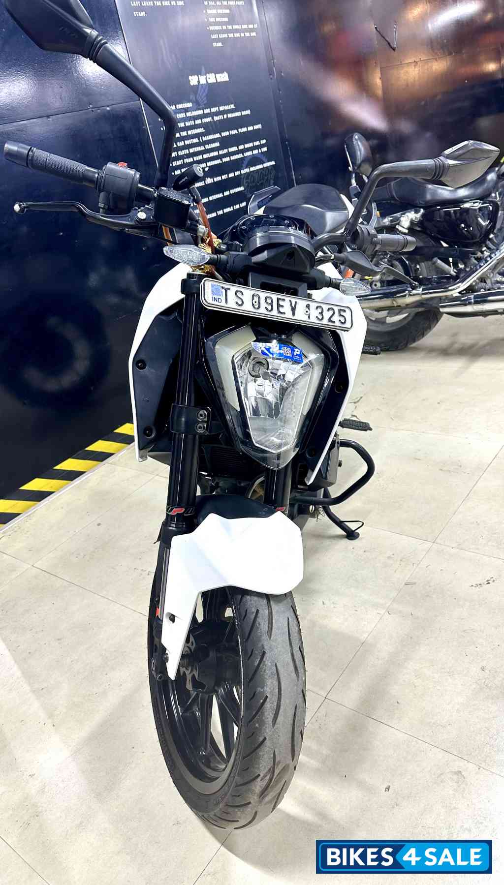 White KTM Duke 250
