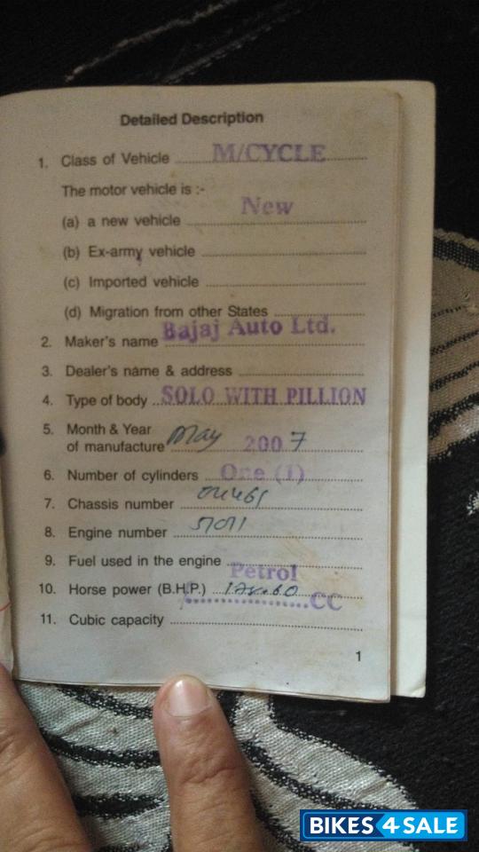 Black Bajaj Pulsar 180 DTSi