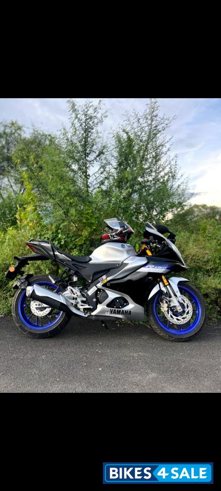 White And Blue Yamaha R15M
