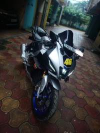 White And Blue Yamaha R15M