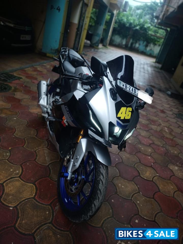 White And Blue Yamaha R15M