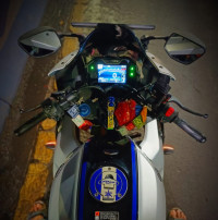 White And Blue Yamaha R15M