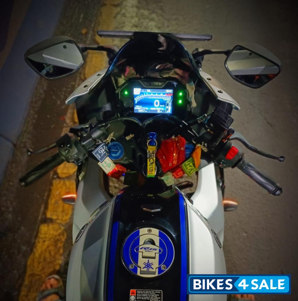 White And Blue Yamaha R15M